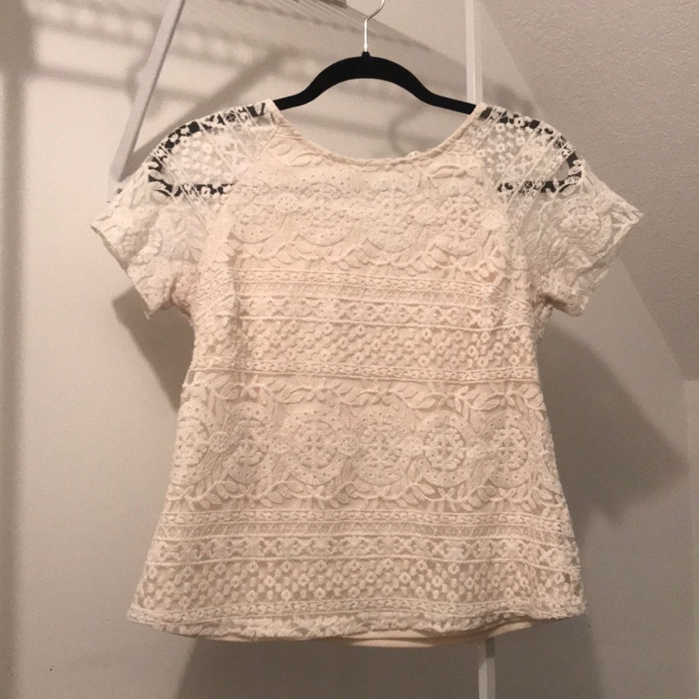 Ivory lace top